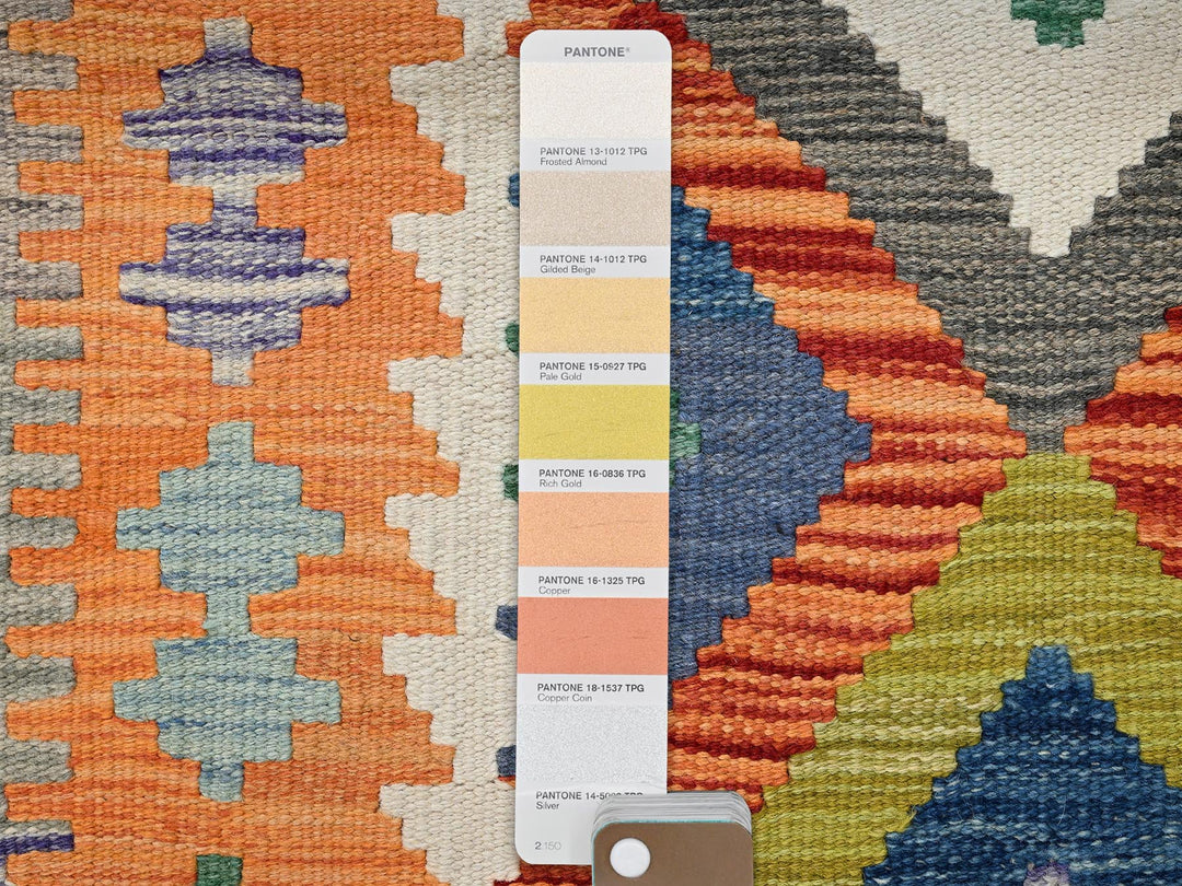 2'9" x 8'3" New Hand Woven Multicolored Wool Runner Oriental Rug - MOA1021914