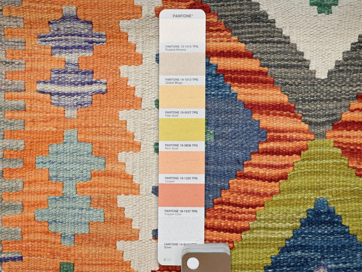2'9" x 8'3" New Hand Woven Multicolored Wool Runner Oriental Rug - MOA1021914