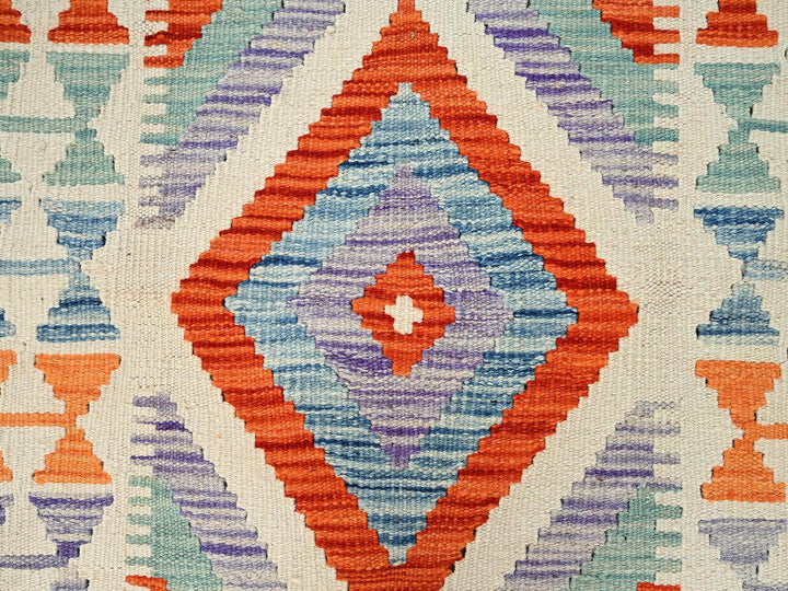 2'10" x 8'4" New Hand Woven Multicolored Wool Runner Oriental Rug - MOA1021916