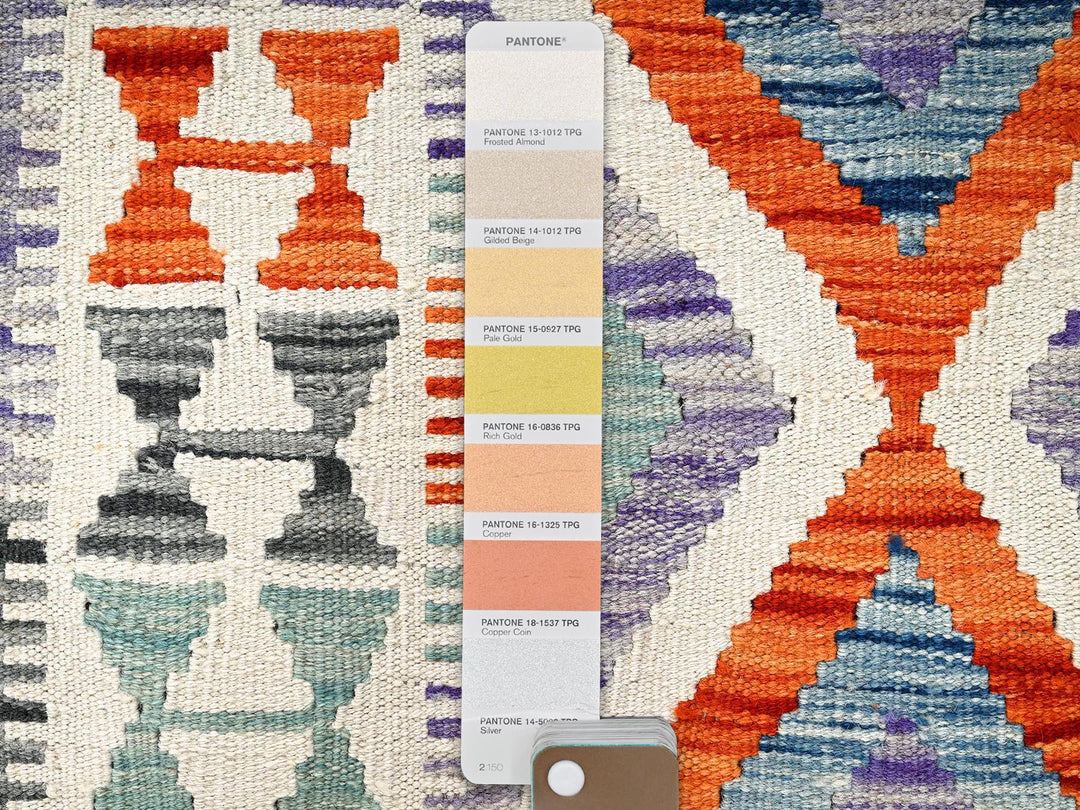 2'10" x 8'4" New Hand Woven Multicolored Wool Runner Oriental Rug - MOA1021916