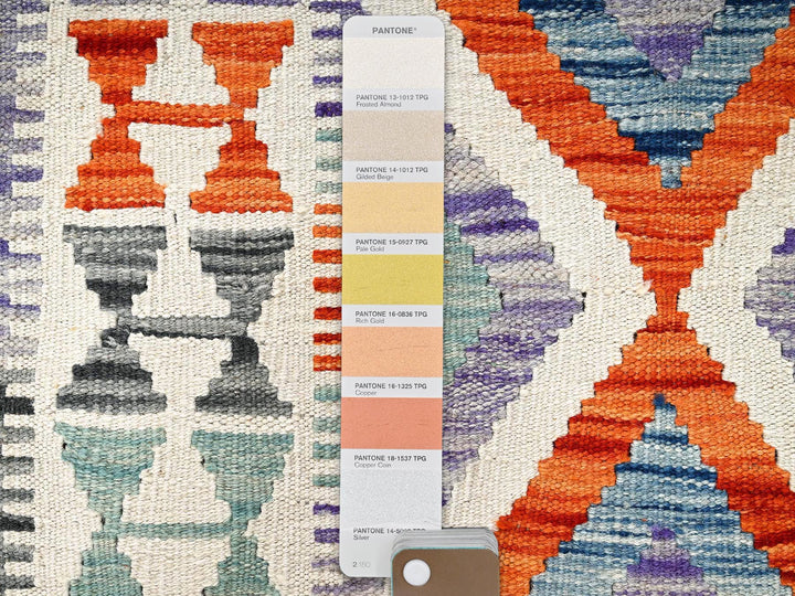 2'10" x 8'4" New Hand Woven Multicolored Wool Runner Oriental Rug - MOA1021916