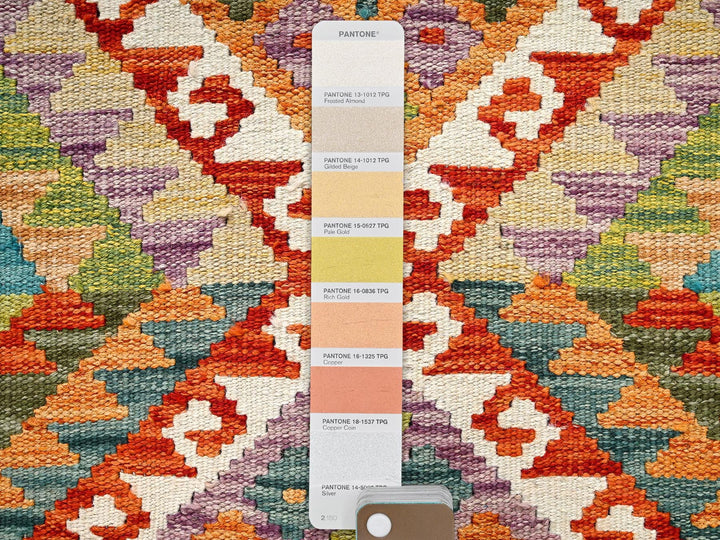 2'4" x 8'8" New Hand Woven Multicolored Wool Runner Oriental Rug - MOA1021917
