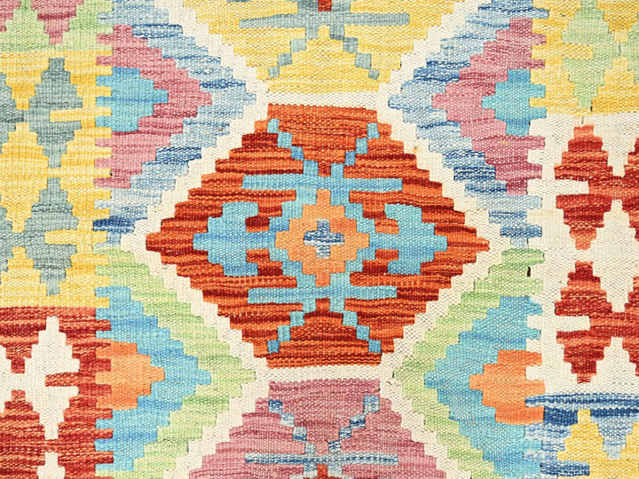 2'8" x 8'2" New Hand Woven Multicolored Wool Runner Oriental Rug - MOA1021919