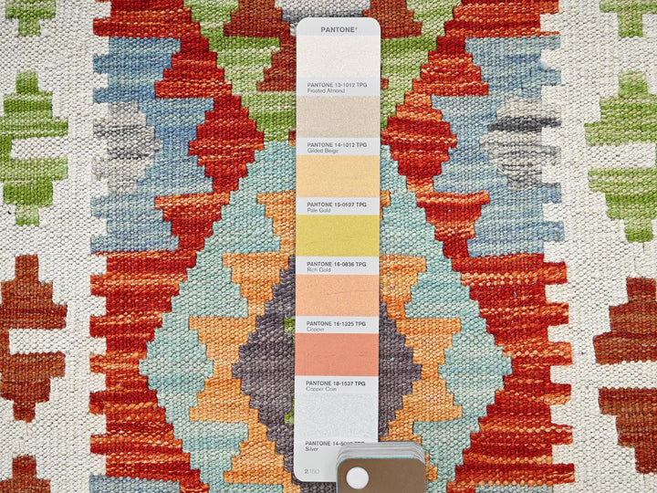 2'8" x 8'1" New Hand Woven Multicolored Wool Runner Oriental Rug - MOA1021921