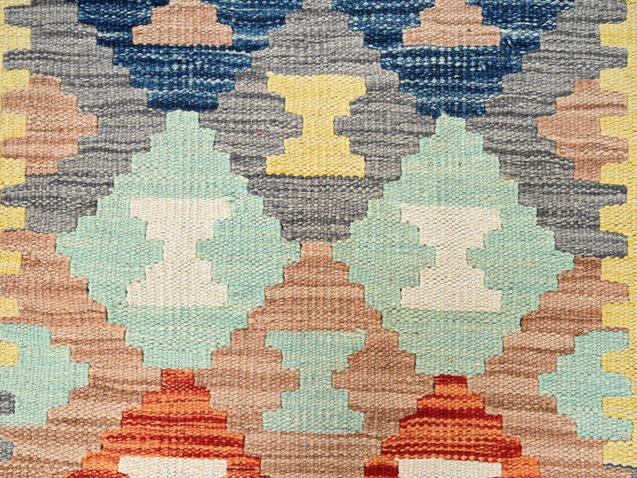 2'7" x 8'0" New Hand Woven Multicolored Wool Runner Oriental Rug - MOA1021922