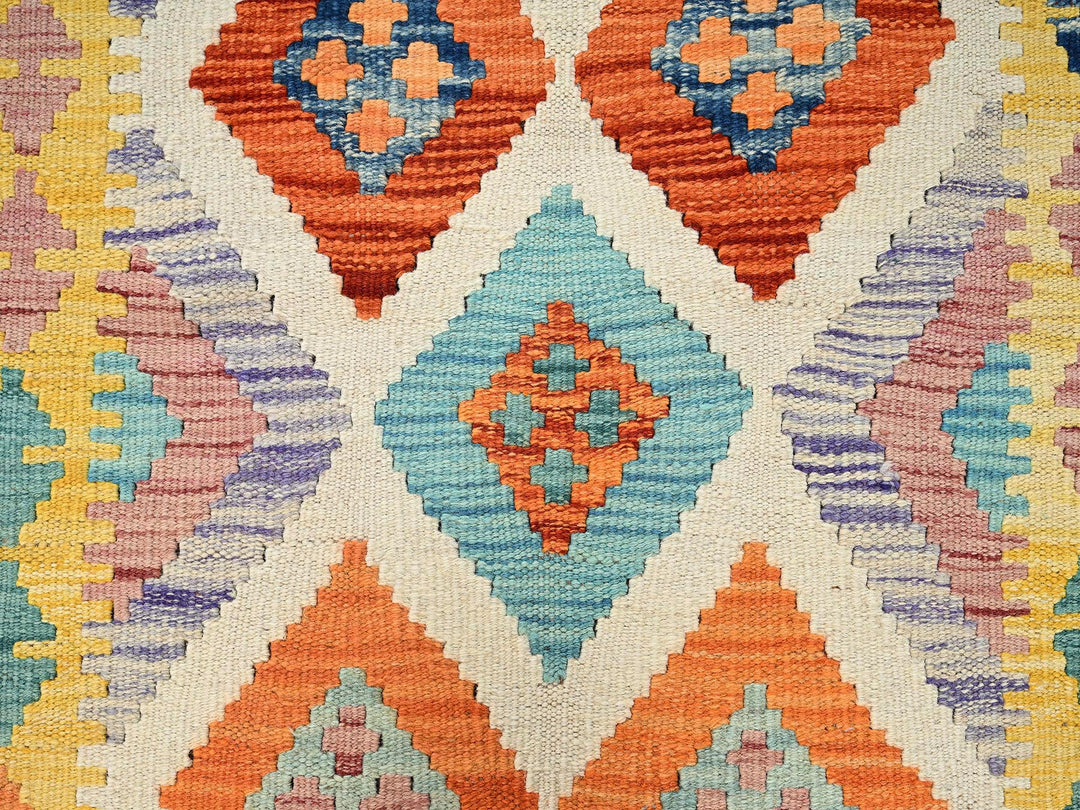 2'8" x 8'0" New Hand Woven Multicolored Wool Runner Oriental Rug - MOA1021923