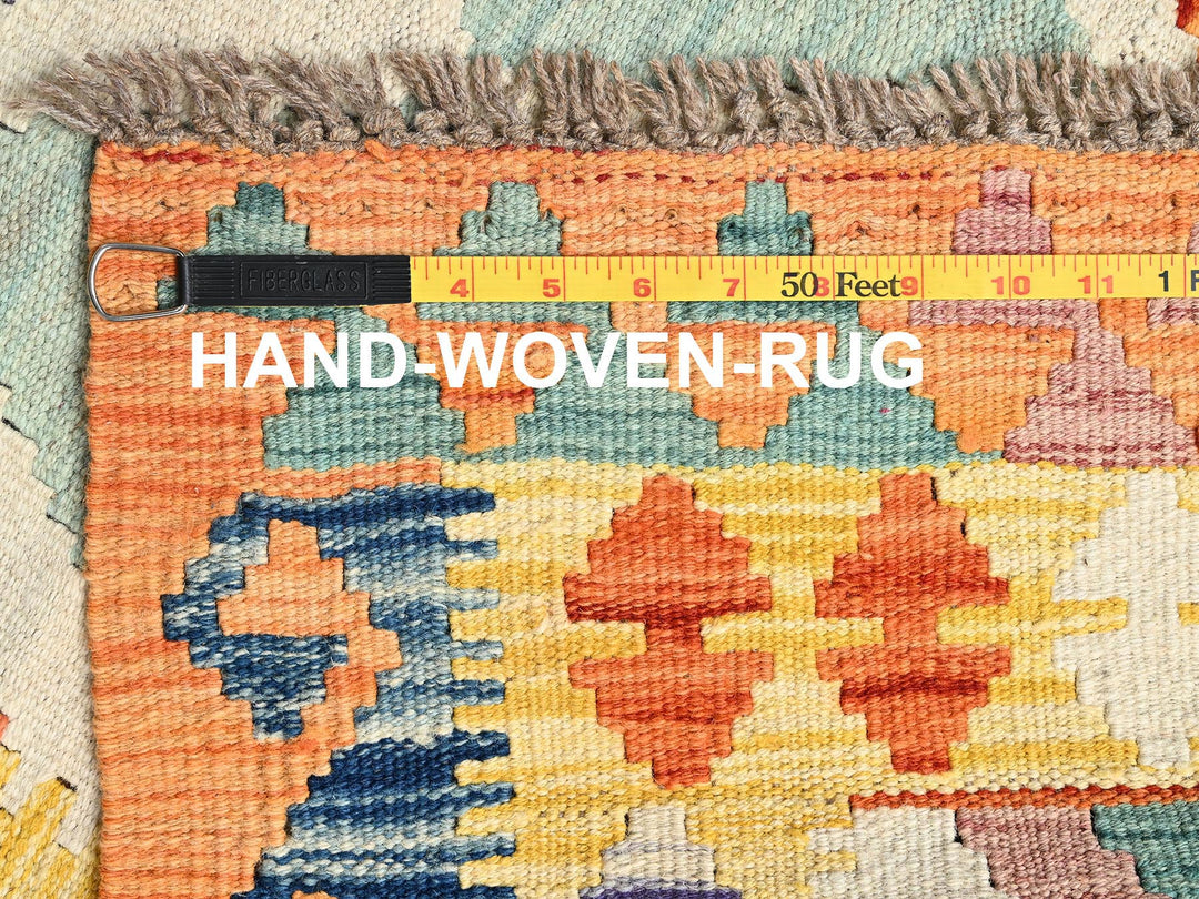 2'8" x 8'0" New Hand Woven Multicolored Wool Runner Oriental Rug - MOA1021923