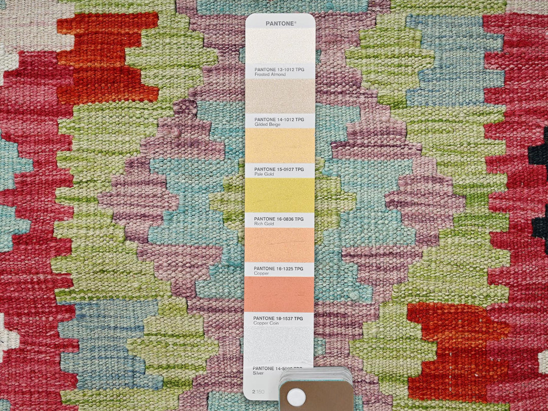 2'11" x 8'6" New Hand Woven Multicolored Wool Runner Oriental Rug - MOA1021924