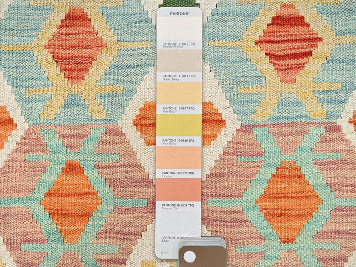 2'8" x 8'1" New Hand Woven Multicolored Wool Runner Oriental Rug - MOA1021925