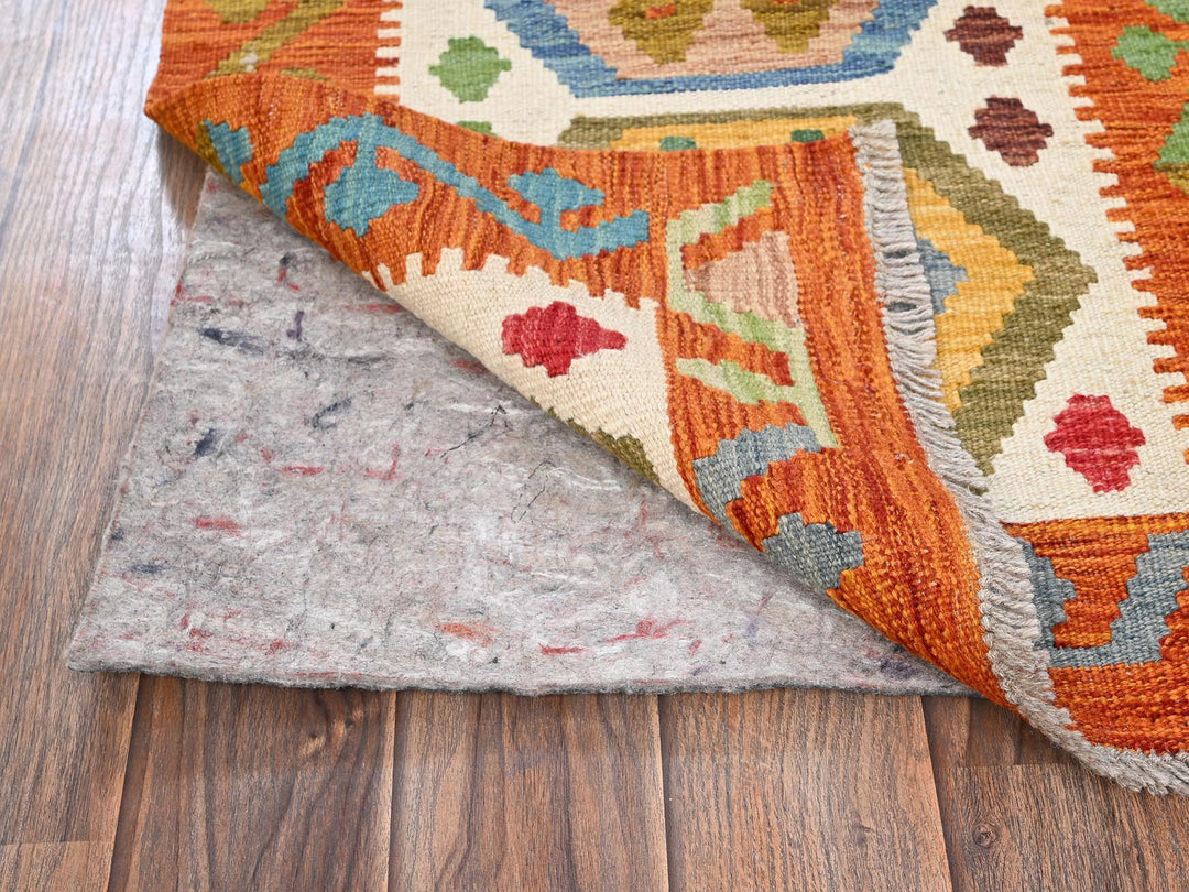 1'10" x 6'1" New Hand Woven Multicolored Wool Runner Oriental Rug - MOA1021930
