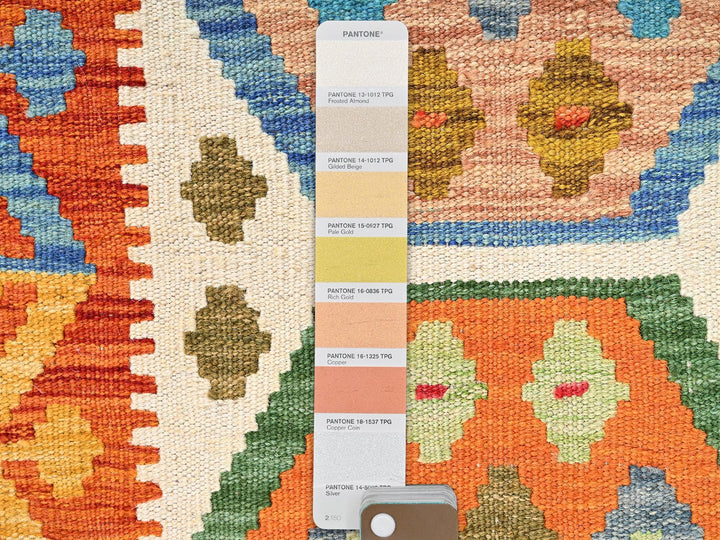 1'10" x 6'1" New Hand Woven Multicolored Wool Runner Oriental Rug - MOA1021930