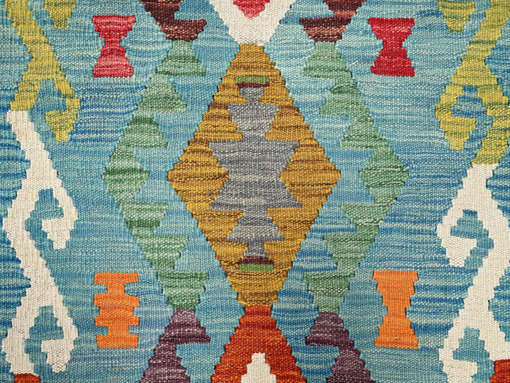 1'11" x 4'7" New Hand Woven Multicolored Wool Runner Oriental Rug - MOA1021942