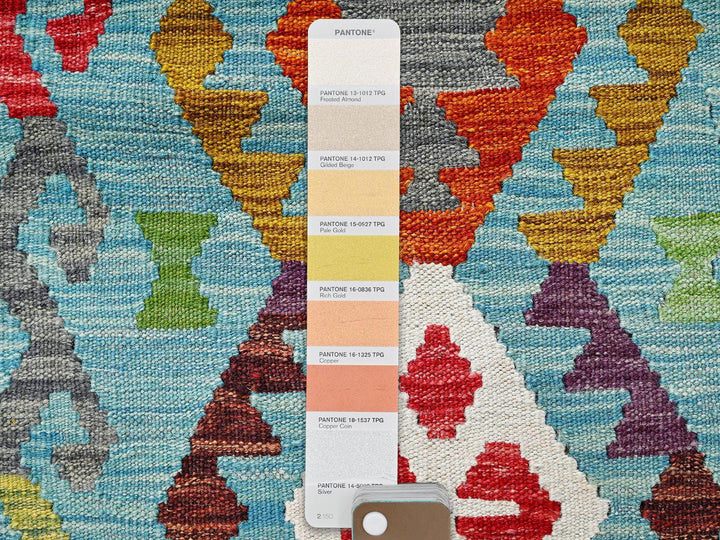 1'11" x 4'7" New Hand Woven Multicolored Wool Runner Oriental Rug - MOA1021942