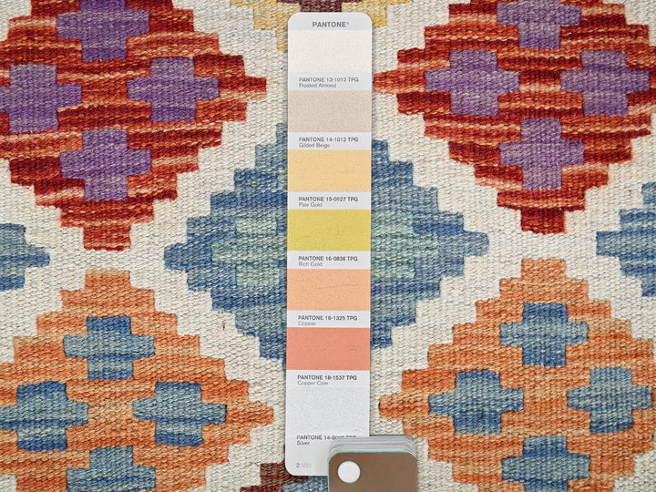 2'7" x 10'1" New Hand Woven Multicolored Wool Runner Oriental Rug - MOA1021951