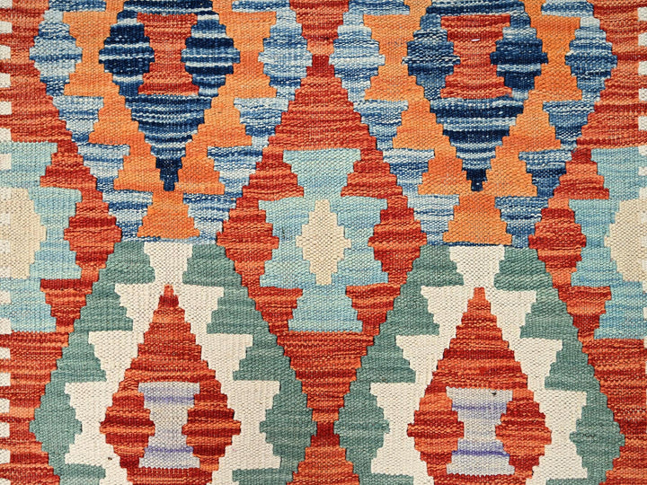 2'7" x 9'8" New Hand Woven Multicolored Wool Runner Oriental Rug - MOA1021953