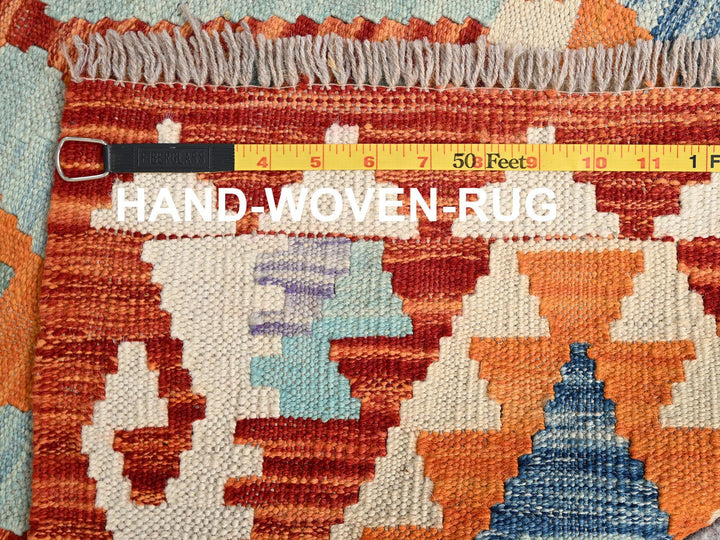2'7" x 9'8" New Hand Woven Multicolored Wool Runner Oriental Rug - MOA1021953