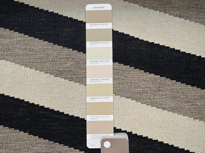 11'11" x 14'10" New Hand Woven Ivory Wool Rectangle Oriental Rug - MOA1021955