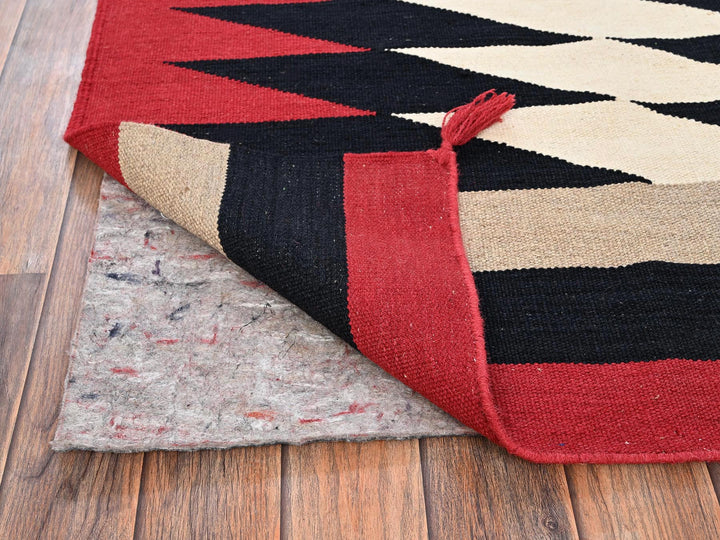 7'11" x 9'11" New Hand Woven Ivory Wool Rectangle Oriental Rug - MOA1021959