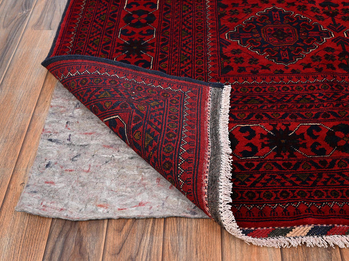 8'5" x 11'5" New Hand Knotted Red Wool Rectangle Oriental Rug - MOA1021968