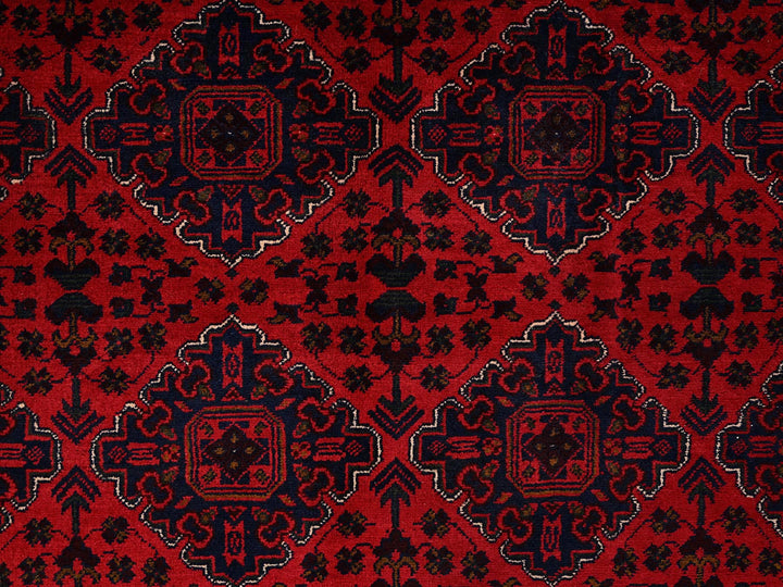 8'5" x 11'5" New Hand Knotted Red Wool Rectangle Oriental Rug - MOA1021968