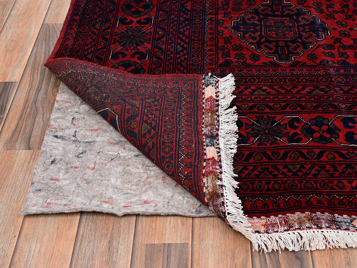 8'5" x 11'2" New Hand Knotted Red Wool Rectangle Oriental Rug - MOA1021970