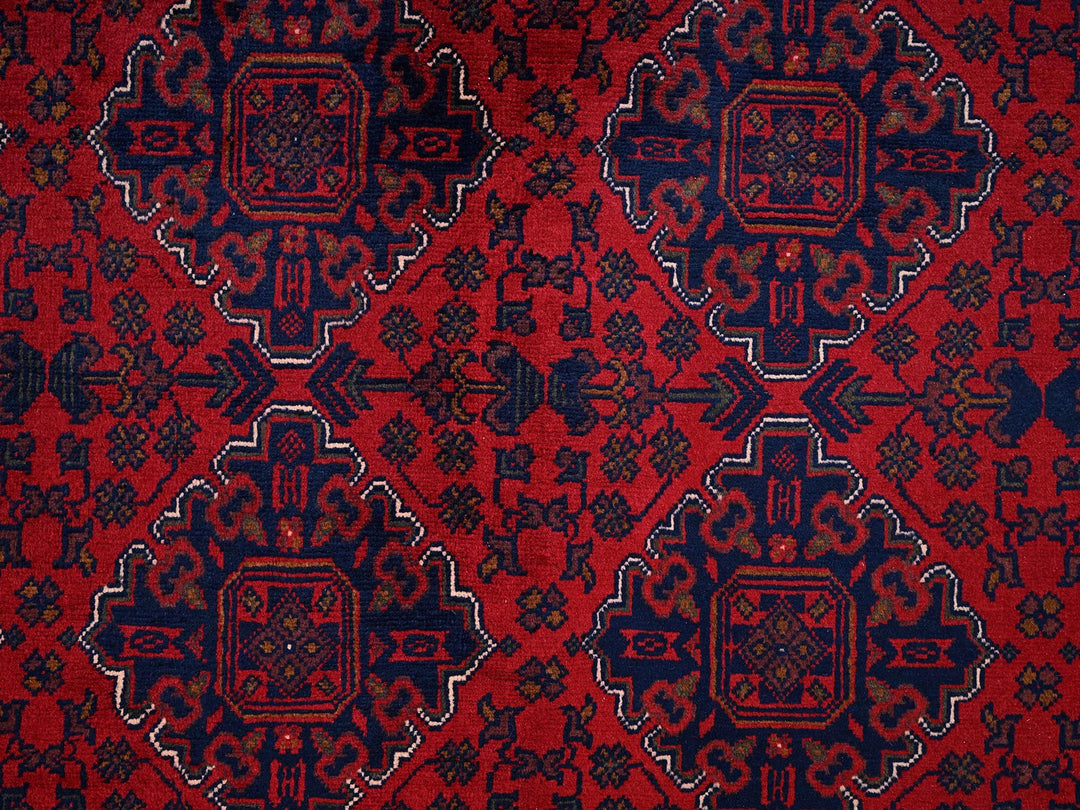 8'5" x 11'2" New Hand Knotted Red Wool Rectangle Oriental Rug - MOA1021970