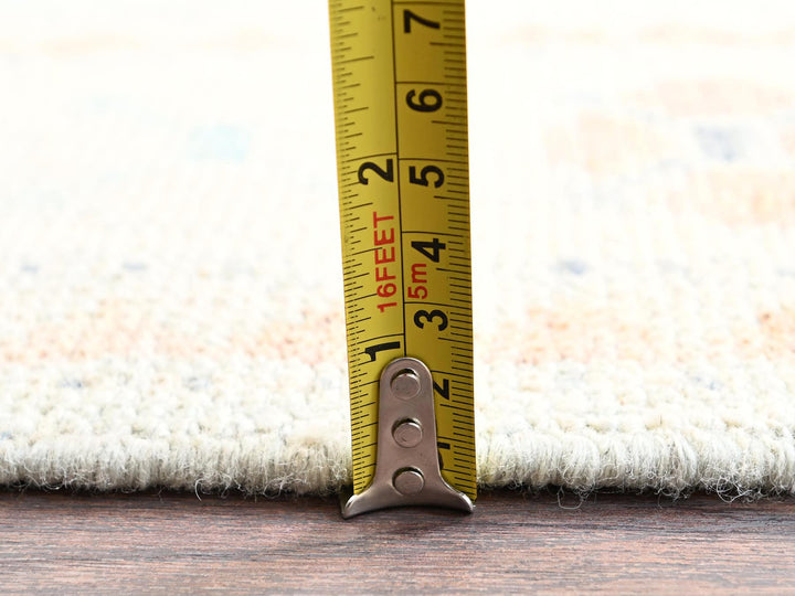 4'11" x 6'9" New Hand Knotted Blue Wool Rectangle Oriental Rug - MOA1021979