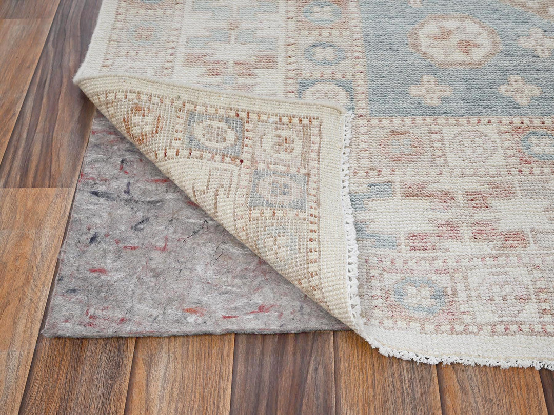 5'10" x 8'6" New Hand Knotted Pink Wool Rectangle Oriental Rug - MOA1021980