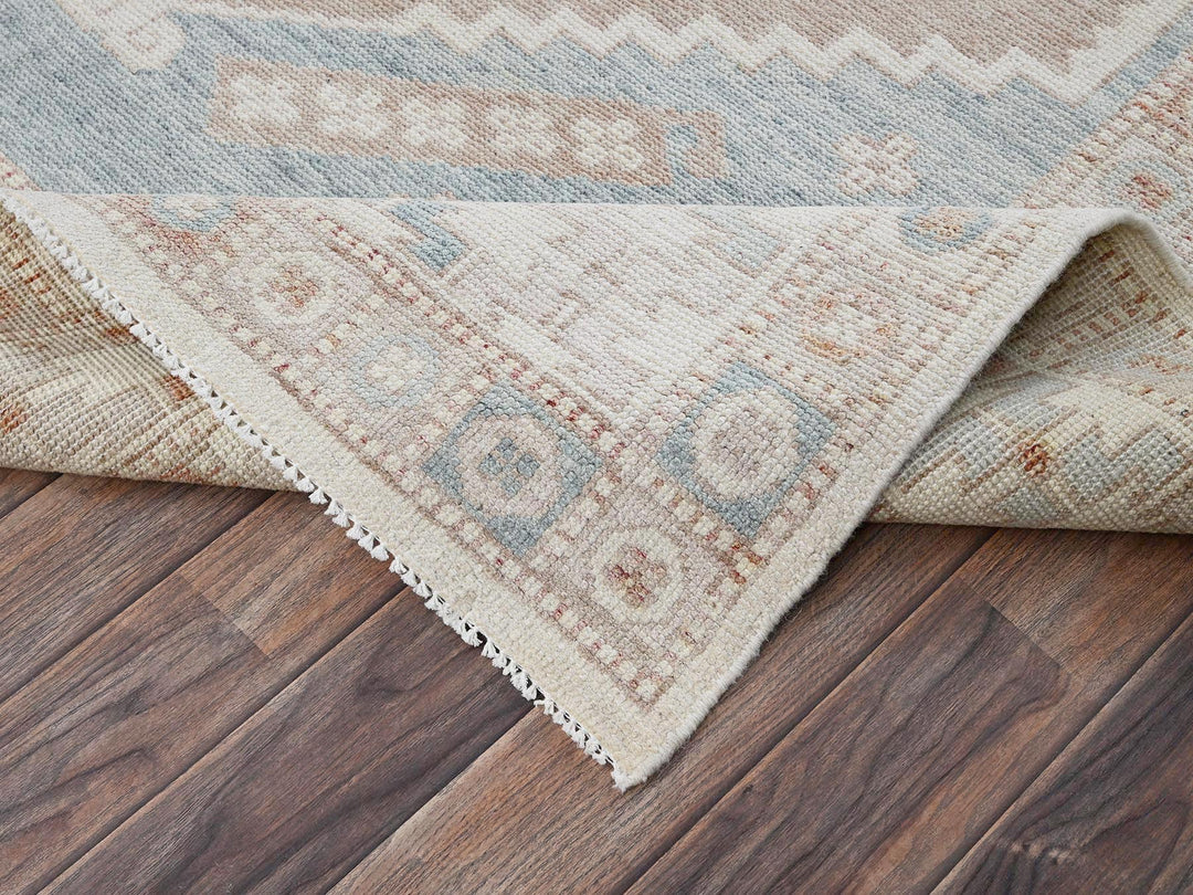 5'10" x 8'6" New Hand Knotted Pink Wool Rectangle Oriental Rug - MOA1021980