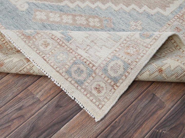 5'10" x 8'6" New Hand Knotted Pink Wool Rectangle Oriental Rug - MOA1021980