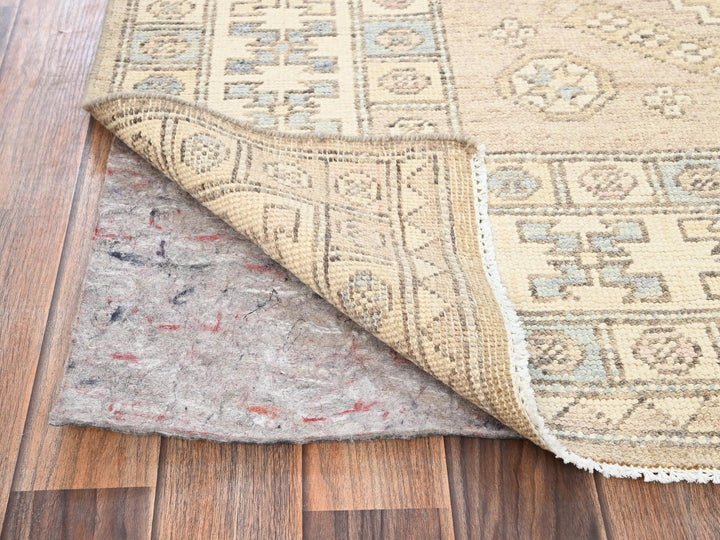 4'10" x 6'10" New Hand Knotted Brown Wool Rectangle Oriental Rug - MOA1021981