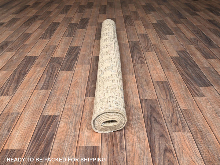 4'10" x 6'10" New Hand Knotted Brown Wool Rectangle Oriental Rug - MOA1021981