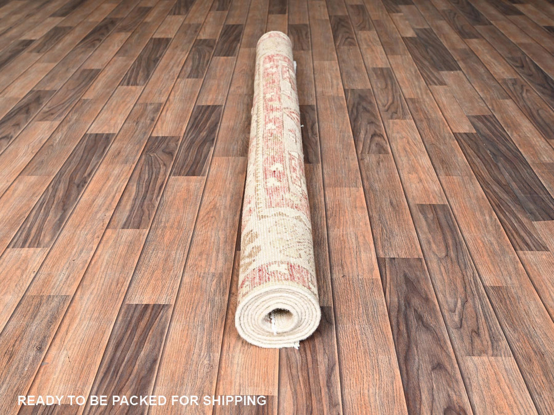 4'10" x 6'8" New Hand Knotted Grey Wool Rectangle Oriental Rug - MOA1021982