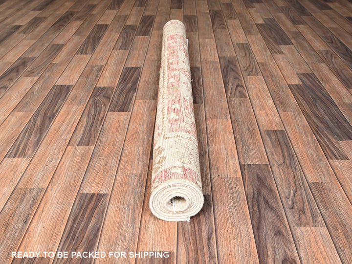 4'10" x 6'8" New Hand Knotted Grey Wool Rectangle Oriental Rug - MOA1021982