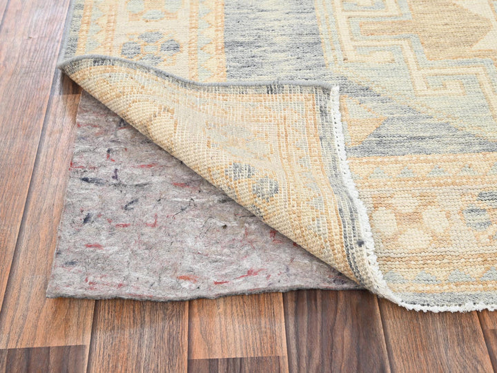 4'10" x 6'11" New Hand Knotted Black Wool Rectangle Oriental Rug - MOA1021983