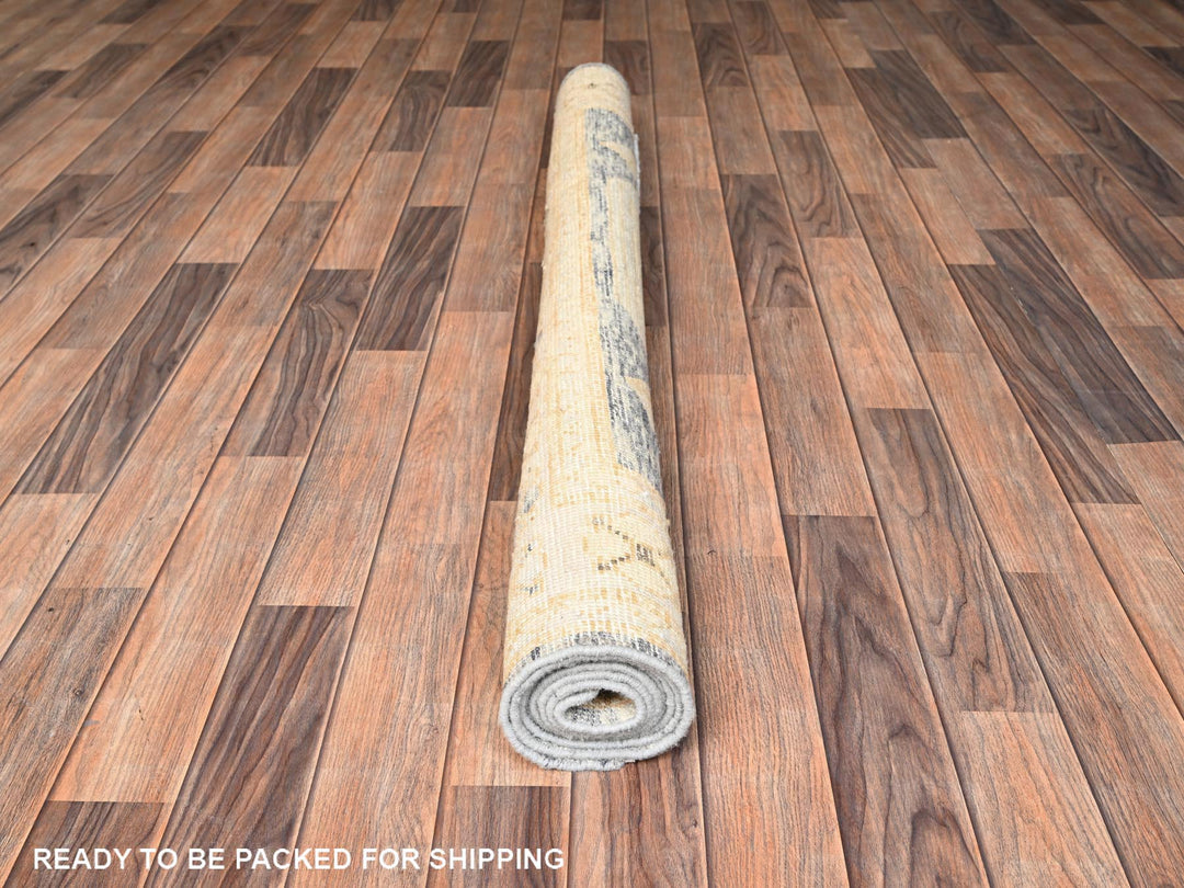 4'10" x 6'11" New Hand Knotted Black Wool Rectangle Oriental Rug - MOA1021983