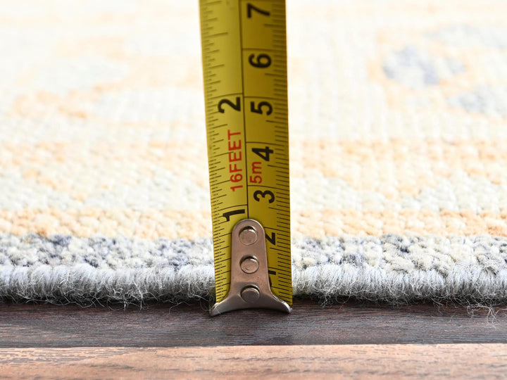 4'10" x 6'11" New Hand Knotted Black Wool Rectangle Oriental Rug - MOA1021983