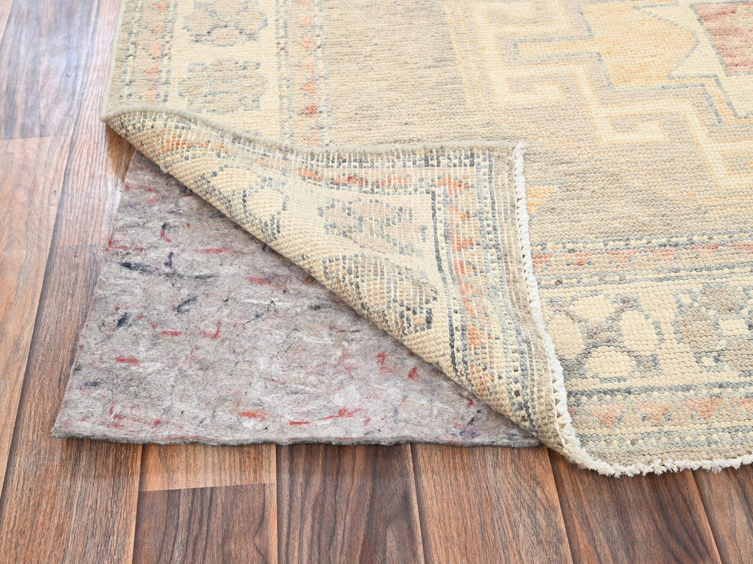 4'10" x 6'10" New Hand Knotted Brown Wool Rectangle Oriental Rug - MOA1021984