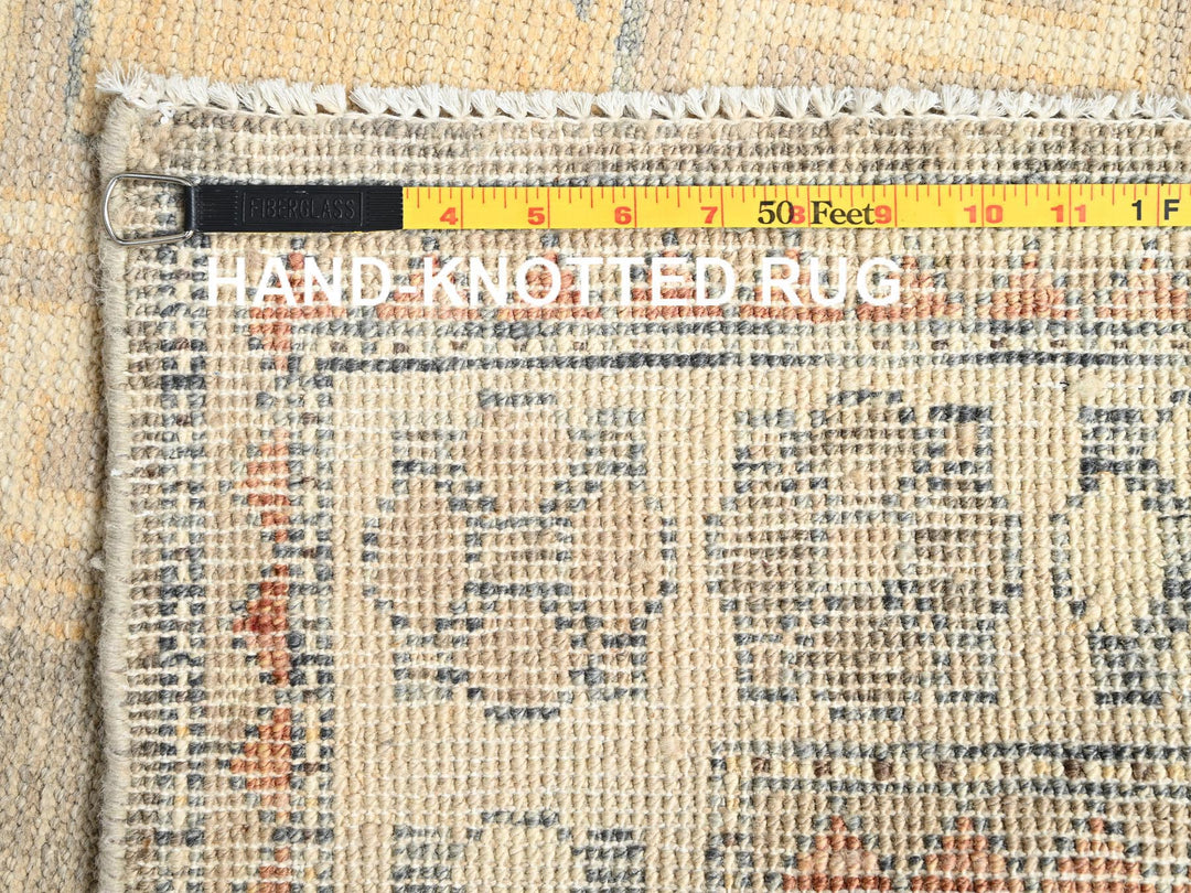 4'10" x 6'10" New Hand Knotted Brown Wool Rectangle Oriental Rug - MOA1021984