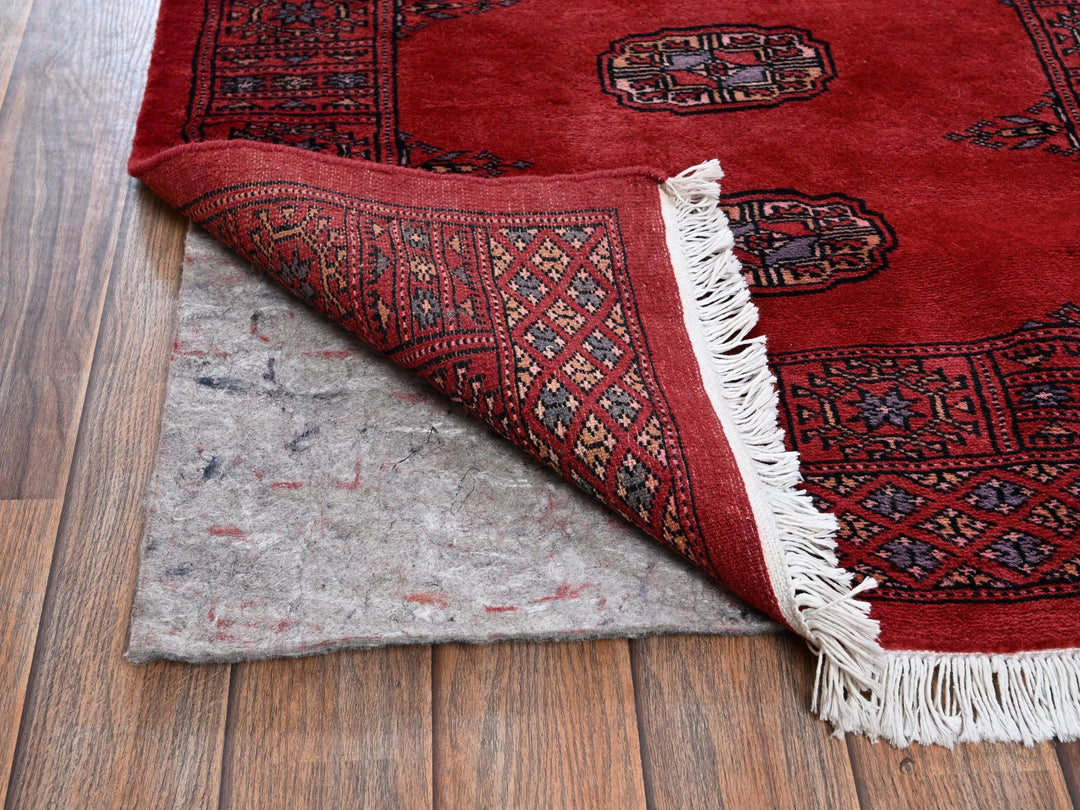 2'7" x 14'1" New Hand Knotted Red Wool Runner Oriental Rug - MOA1021986