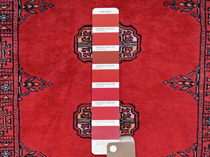 2'7" x 14'1" New Hand Knotted Red Wool Runner Oriental Rug - MOA1021986