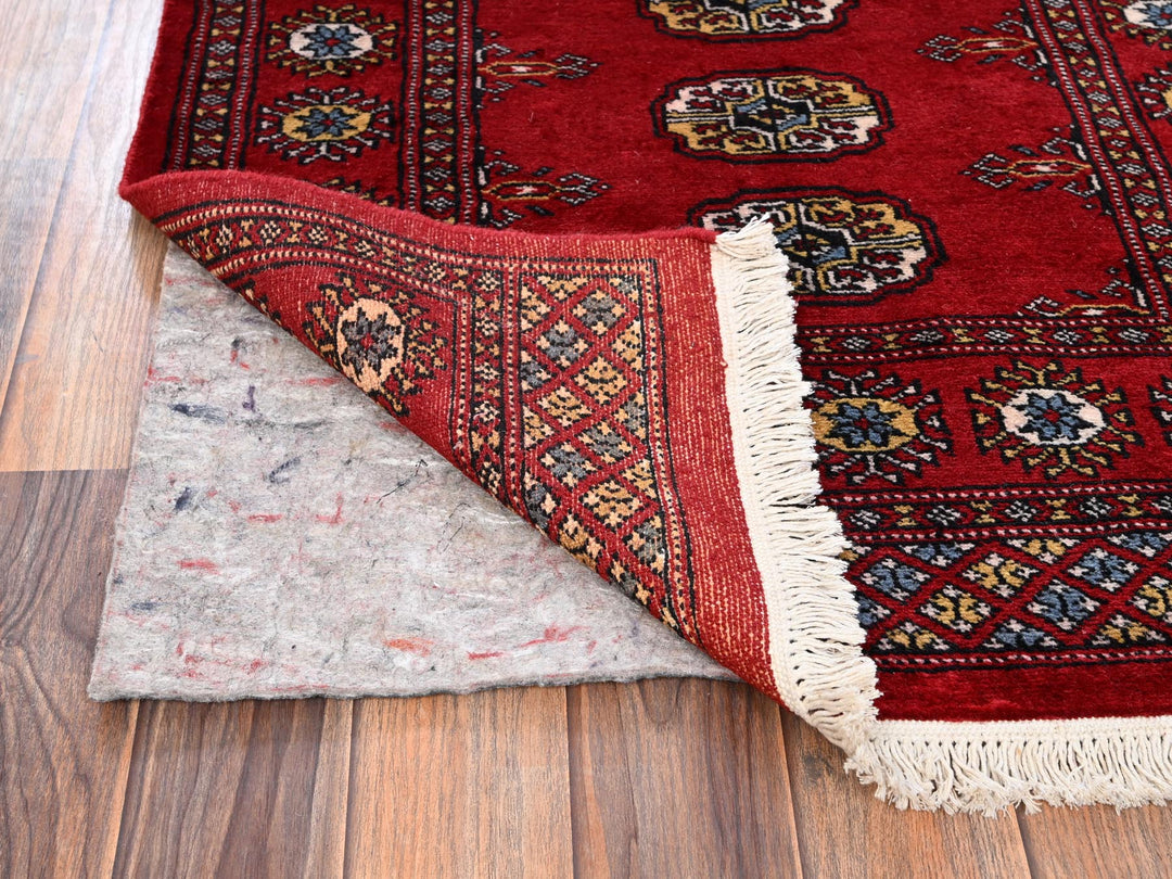 2'8" x 10'3" New Hand Knotted Red Wool Runner Oriental Rug - MOA1021987