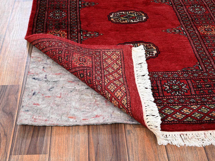 2'6" x 9'10" New Hand Knotted Red Wool Runner Oriental Rug - MOA1021988