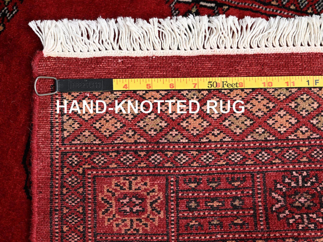 2'6" x 9'10" New Hand Knotted Red Wool Runner Oriental Rug - MOA1021988