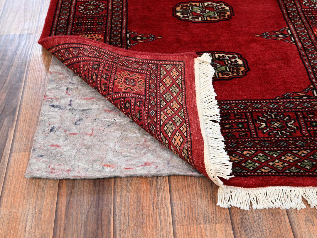 2'8" x 8'0" New Hand Knotted Red Wool Runner Oriental Rug - MOA1021989