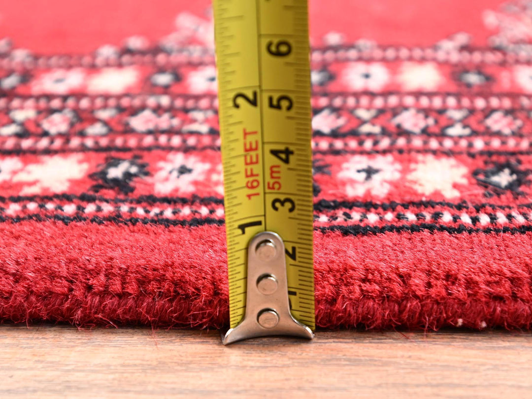 2'6" x 8'0" New Hand Knotted Red Wool Runner Oriental Rug - MOA1021990