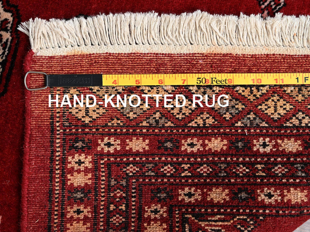 2'6" x 8'0" New Hand Knotted Red Wool Runner Oriental Rug - MOA1021990