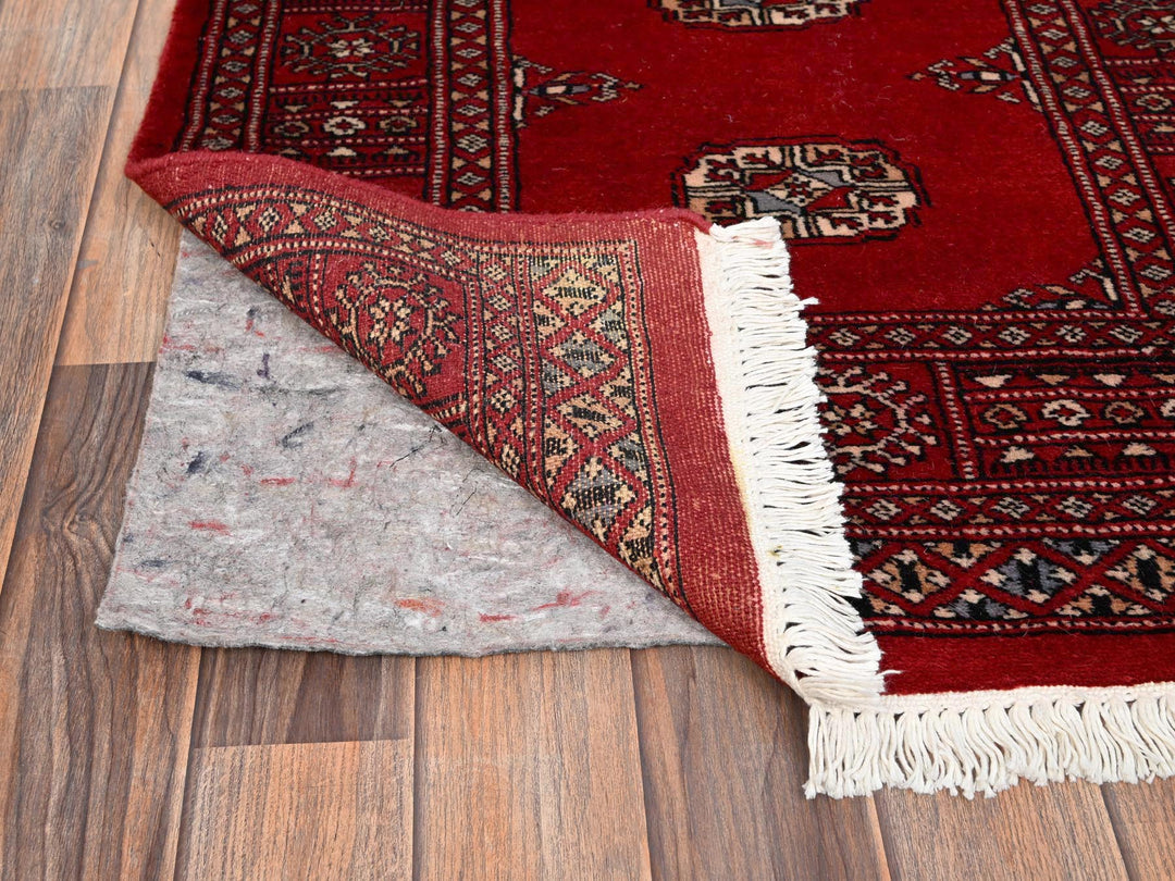 2'7" x 8'5" New Hand Knotted Red Wool Runner Oriental Rug - MOA1021992