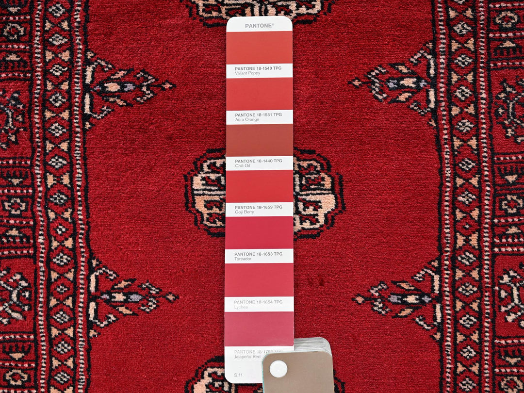 2'7" x 8'5" New Hand Knotted Red Wool Runner Oriental Rug - MOA1021992