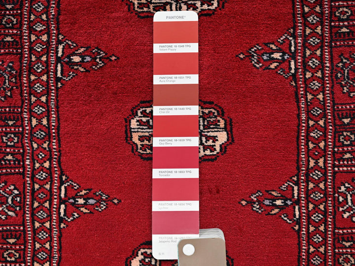 2'7" x 8'5" New Hand Knotted Red Wool Runner Oriental Rug - MOA1021992